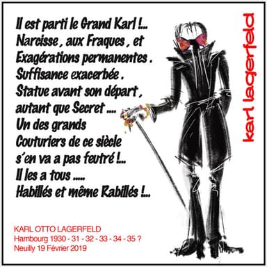 LAGERFELD Karl — Michel Carpentier