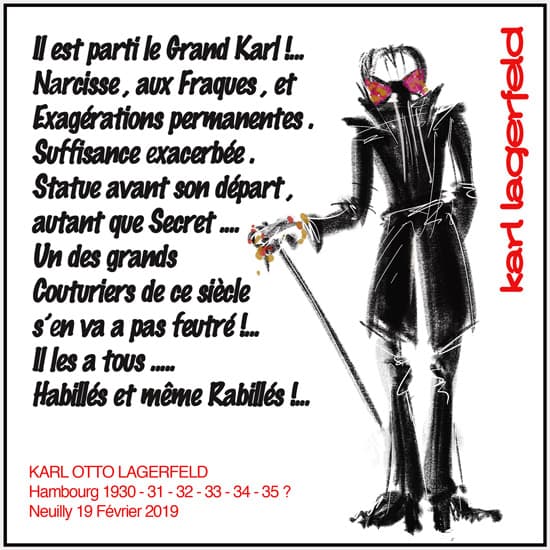 LAGERFELD Karl — Michel Carpentier