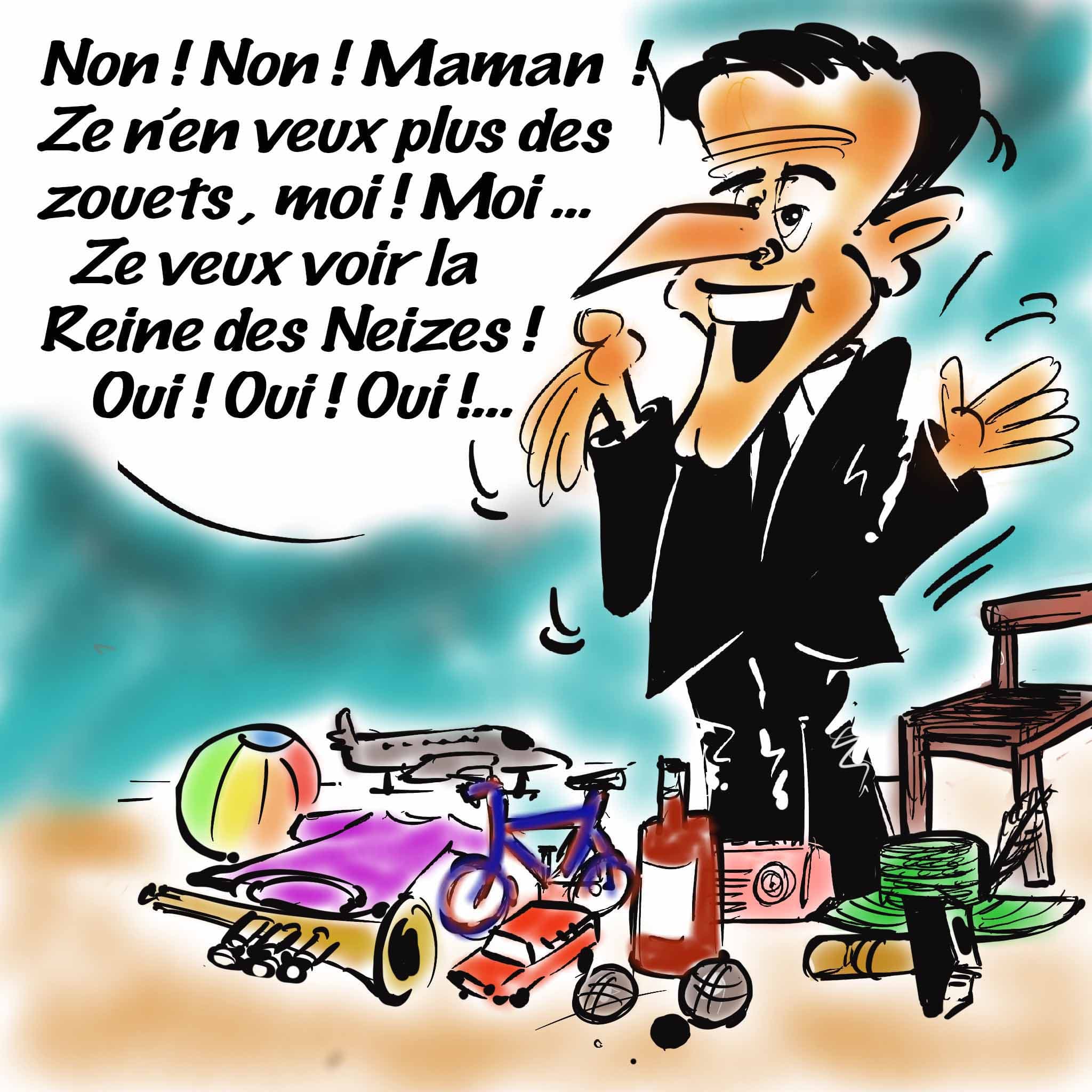 Un Visite officielle Chez Mickey — Peinture originale de Michel Carpentier