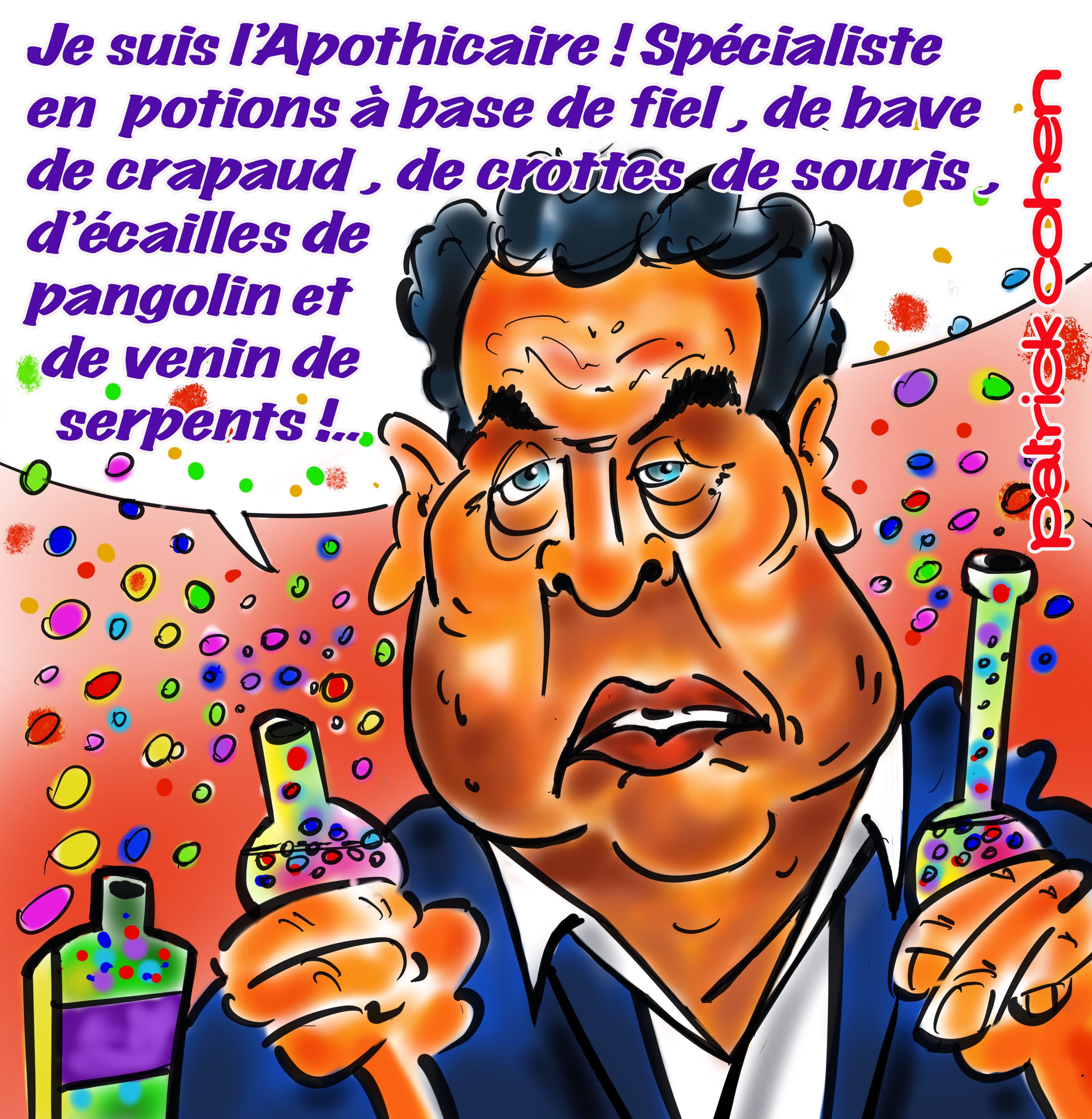 Quand ça ressemble a des dégueulis ... C'est Lui !..... — Peinture originale de Michel Carpentier